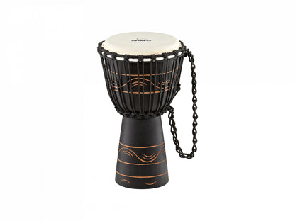 NINO Percussion Moon Rhythm Series Original African Style Rope Tuned Wood Djembe - 8"