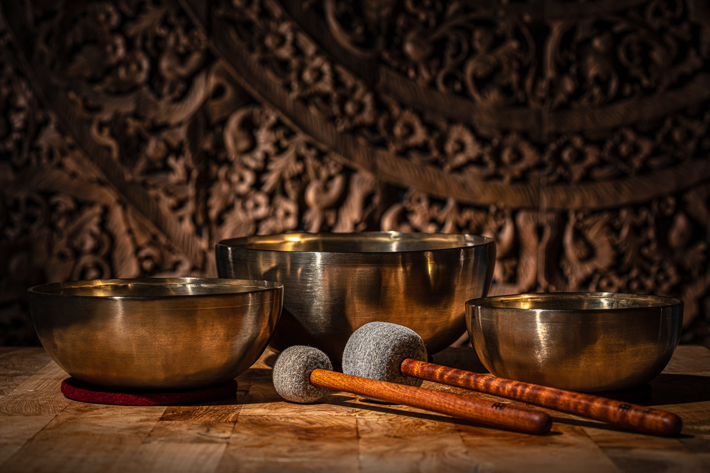 MEINL Sonic Energy Energy Therapy Series Basic Singing Bowl Set 5 pcs - 1000/1400/2200g + Mallets