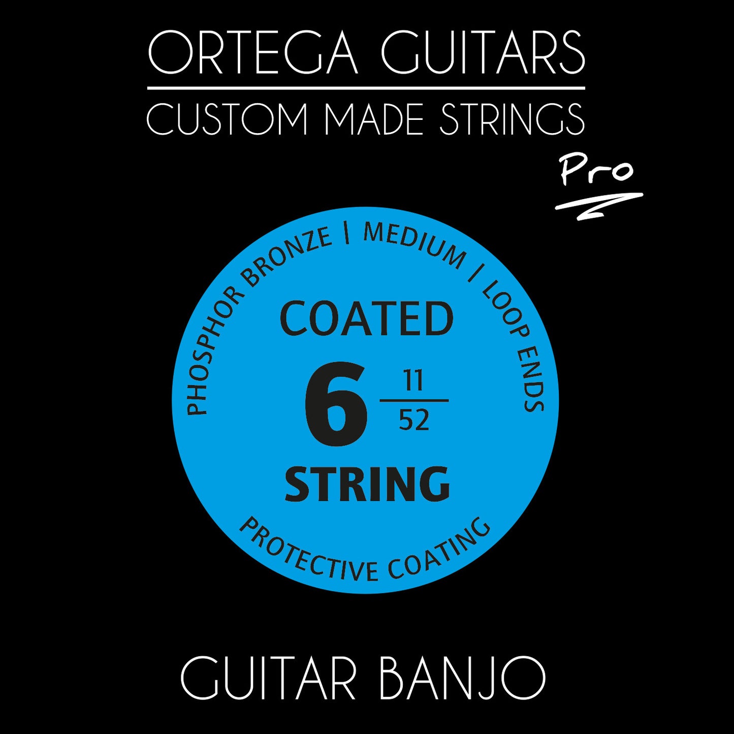 ORTEGA Custom Made Strings Pro - Banjo 6 String