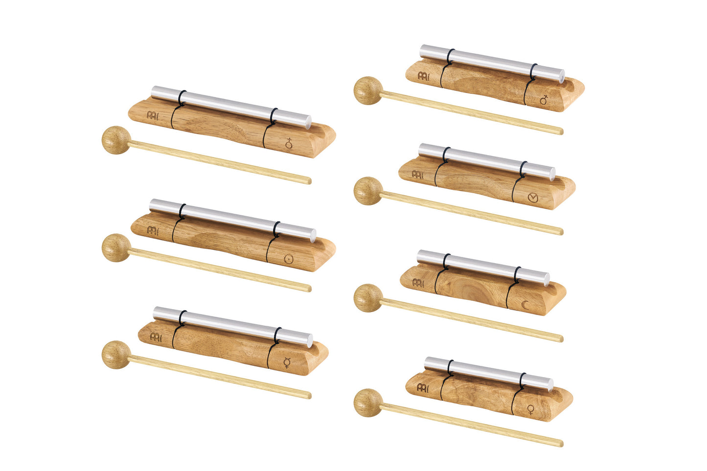 MEINL Sonic Energy Planetary Tuned Energy Chimes Chakra Set -7 pcs