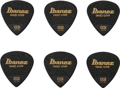 IBANEZ Grip Wizard Series Sand Grip Flat Pick - 6er Pack