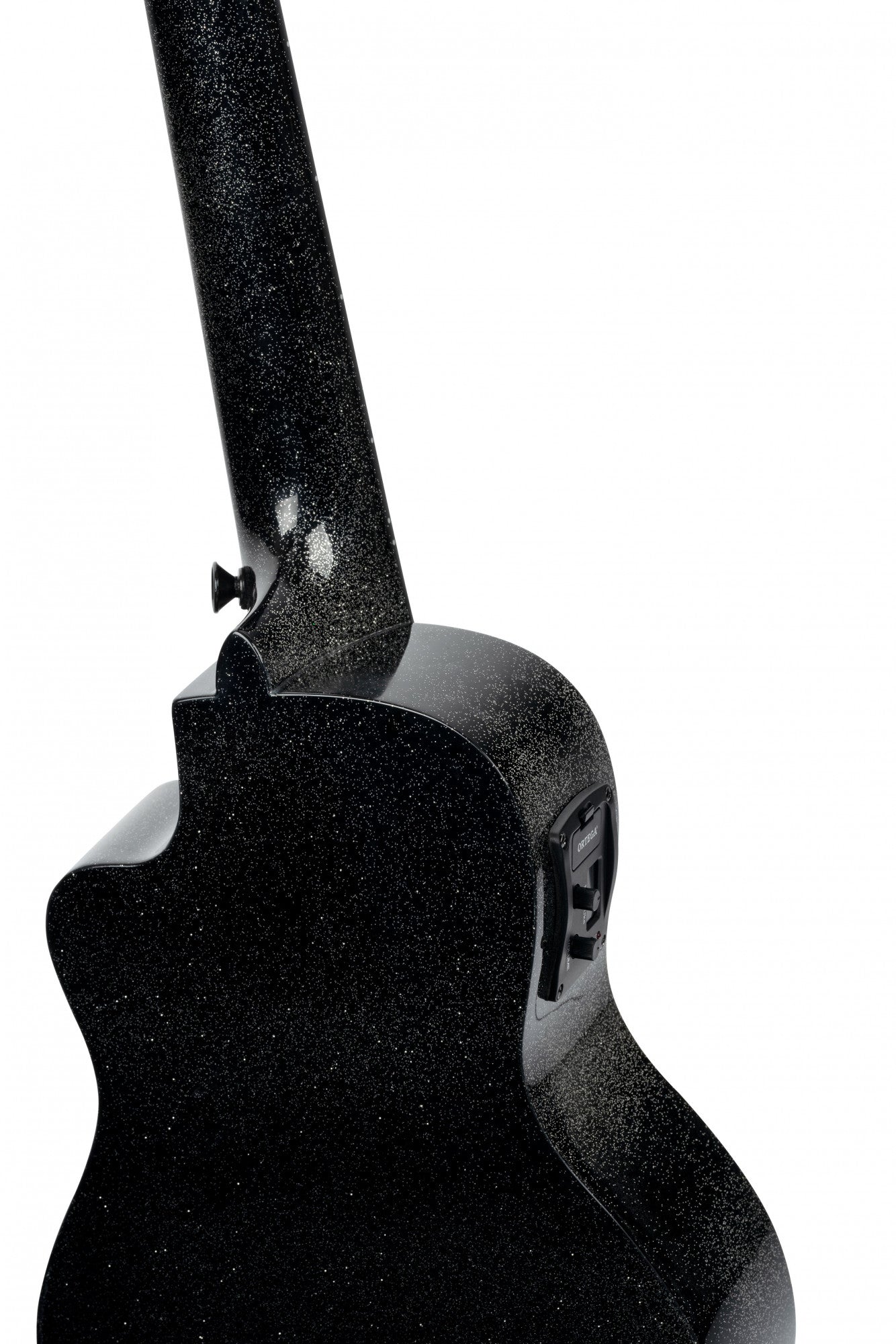 ORTEGA Horizon Serie Konzert Ukulele 4 String - Black Sparkle + Bag