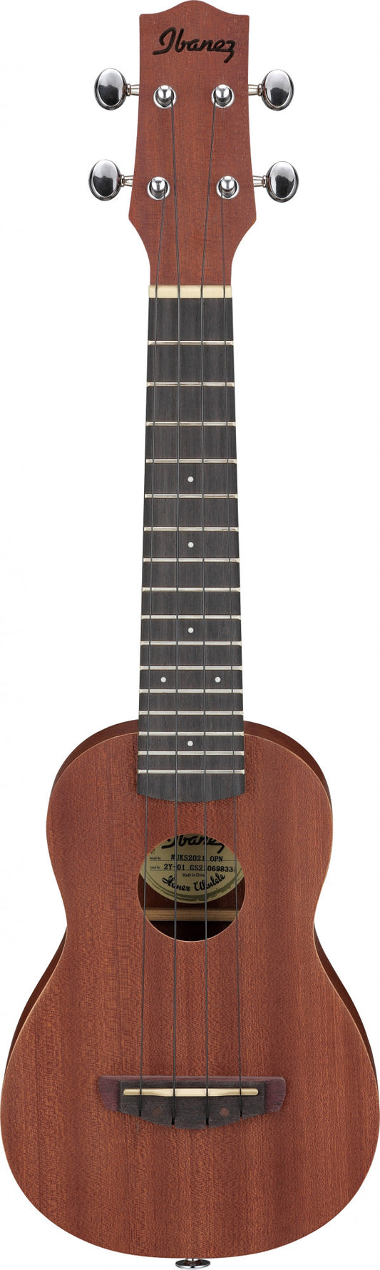 IBANEZ Soprano Ukulele 4-String - Open Pore Natural + Gig Bag