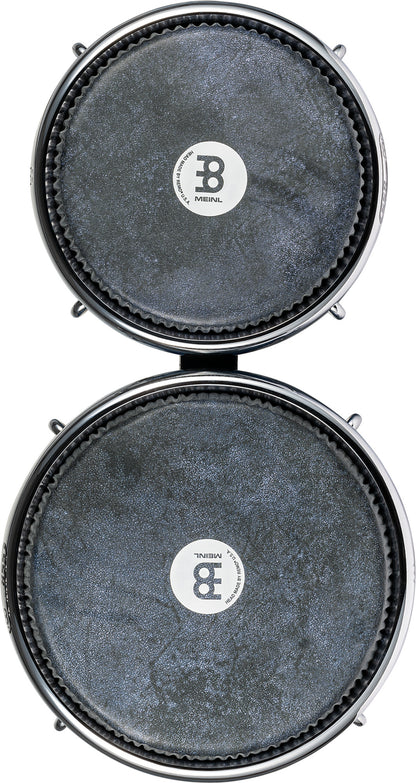 MEINL Percussion Artist Series Bongo William "Kachiro" Thompson, REMO® Black Calfskin Skyndeep Heads - 7" & 8 1/2" Electric Sky
