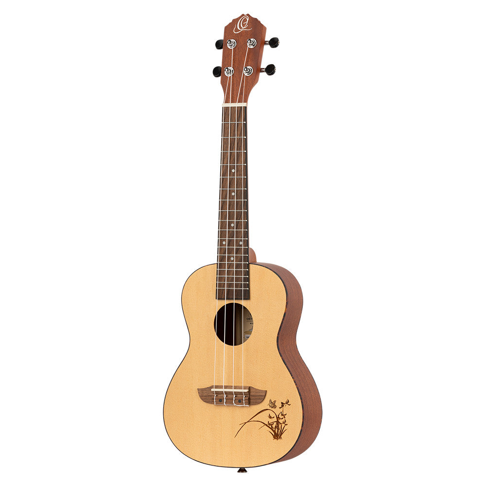 ORTEGA Bonfire Series Concert Ukulele 4 String - Spruce/Sapele Natural
