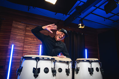 MEINL Percussion Artist Series Roberto Serrano Tumba 12 1/2" /REMO® Fiberskyn Heads - Pearl White
