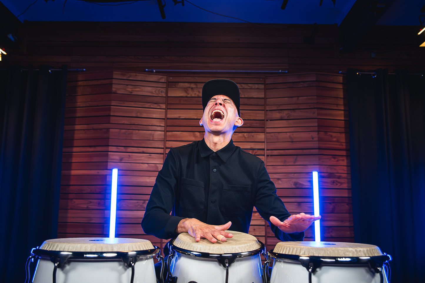 MEINL Percussion Artist Series Roberto Serrano Tumba 12 1/2" /REMO® Fiberskyn Heads - Pearl White