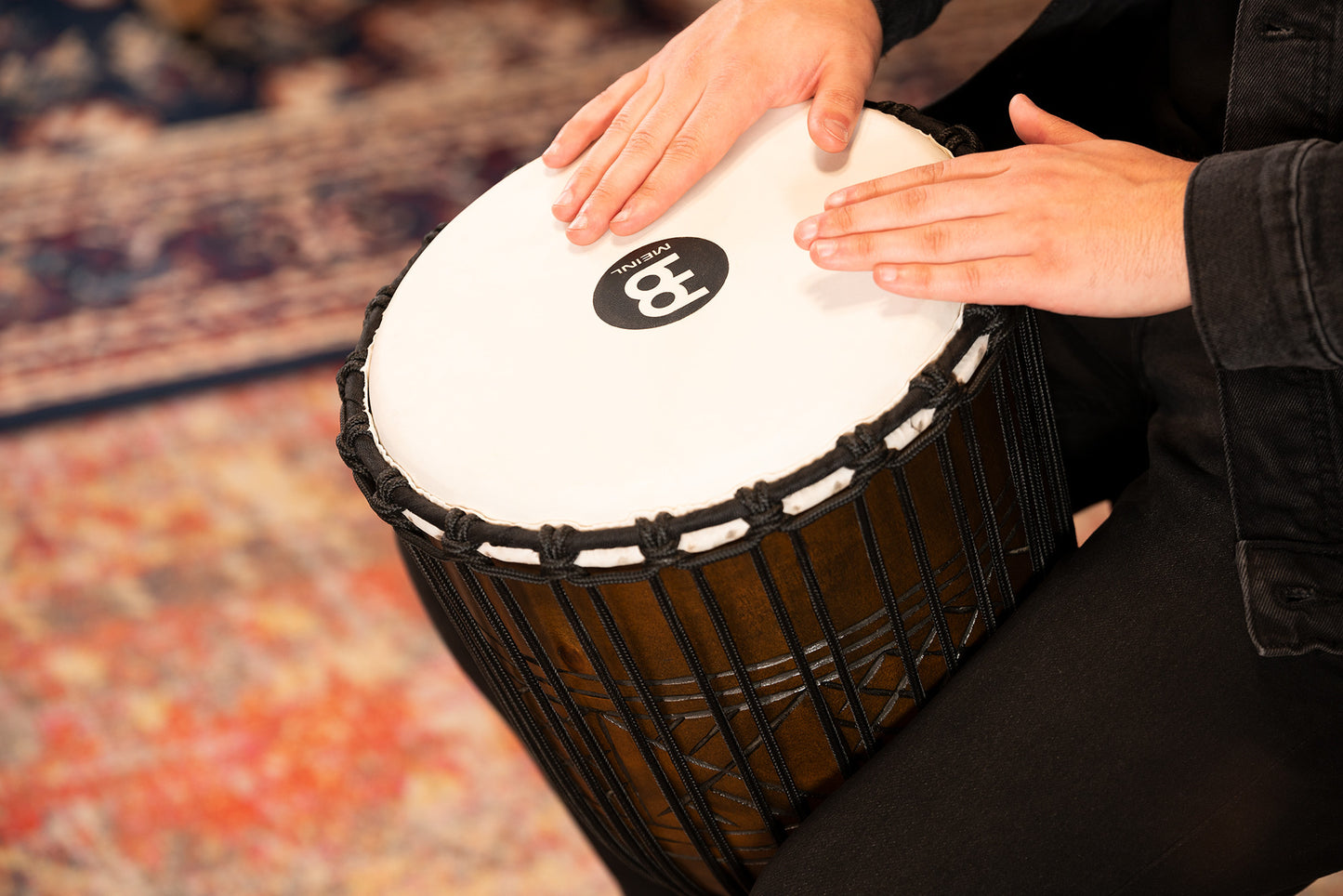 MEINL Percussion Headliner Rope Tuned Artifact Series Djembe - 12"