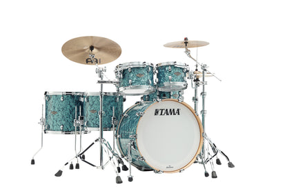 TAMA Starclassic Walnut/Birch Duracover Wrap Shell Kit 5 teilig - Turquoise Pearl/Chrom HW