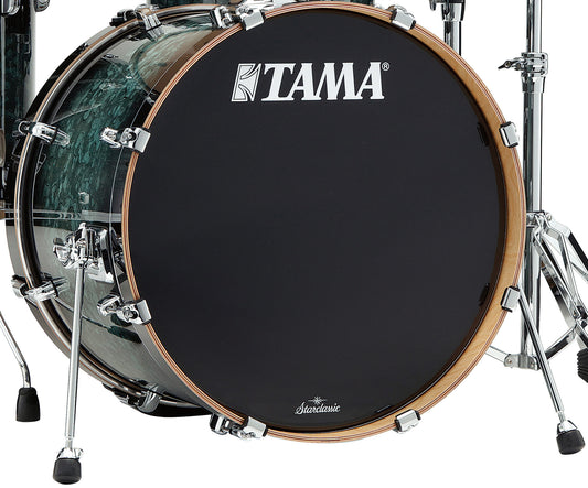 TAMA Starclassic Performer Bass Drum 22" x 18" - Molten Steel Blue Burst/Chrom HW/ohne Tom Halter