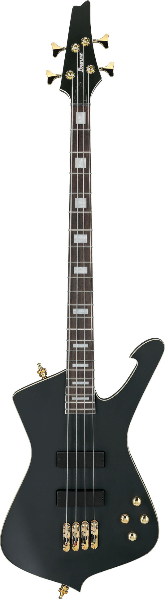 IBANEZ Iceman Bass 4-String - Black Flat + Gigbag