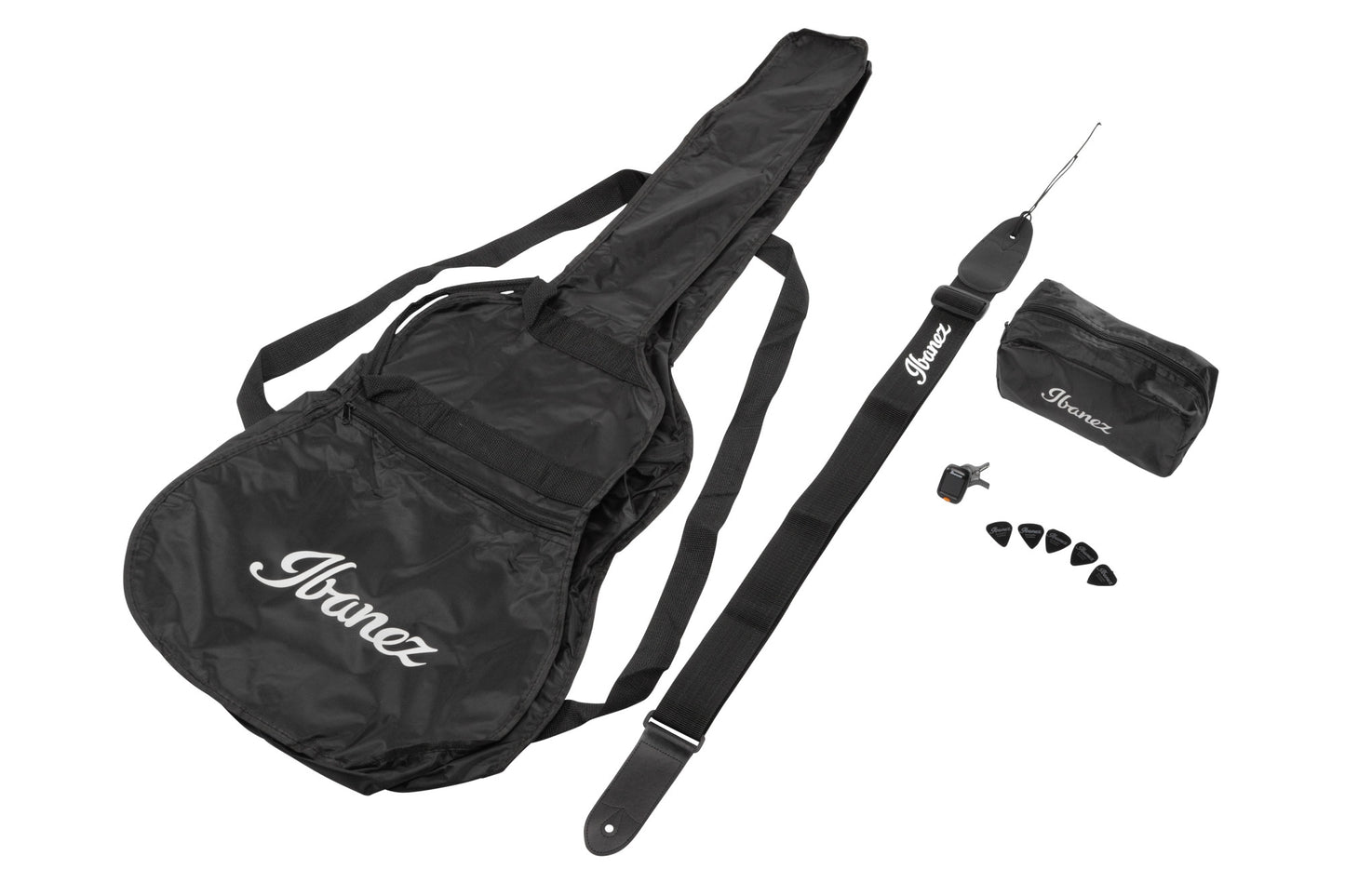 IBANEZ Jampack Akustikgitarren-Set 6-String - Open Pore Natural + Gigbag, Gurt, Stimmgerät & Plektren