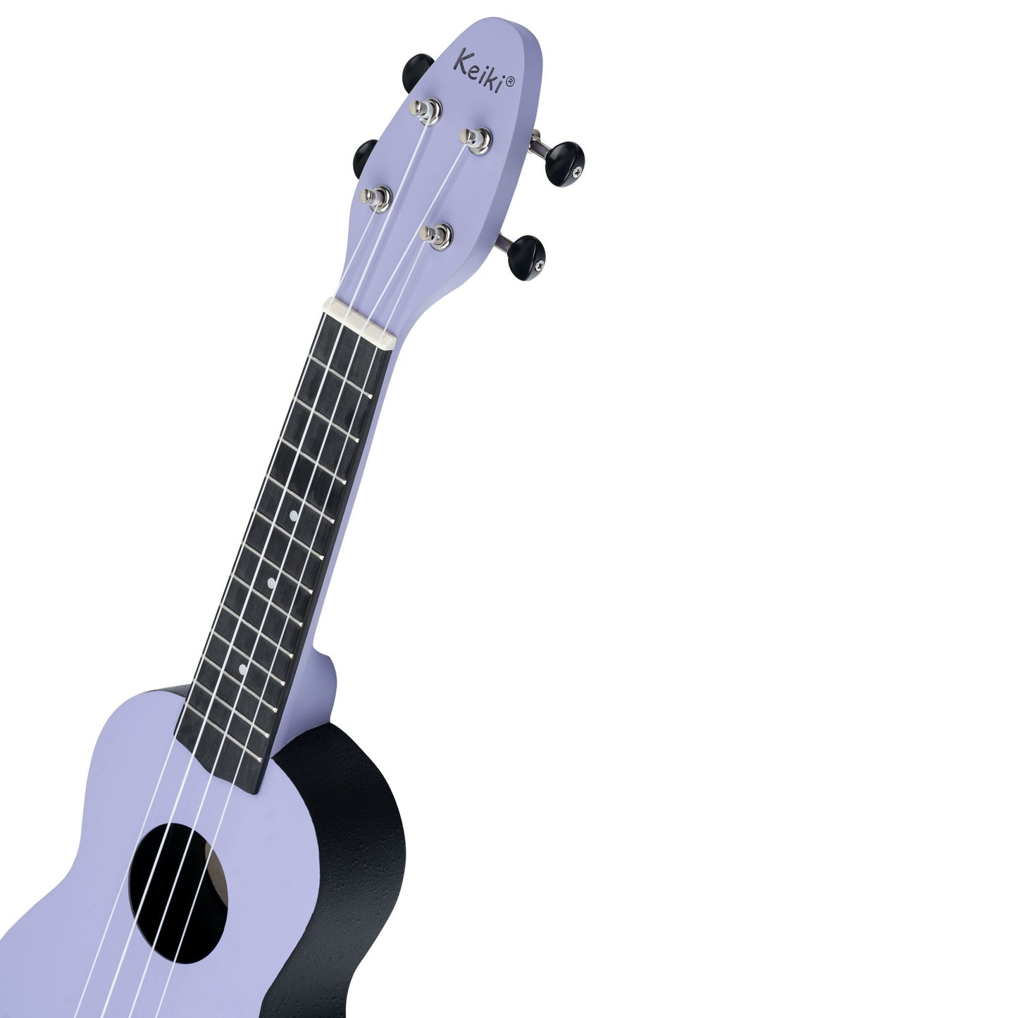 KEIKI K2 Serie Sopran Ukulele Set - Agathis / ABS Lavender Field