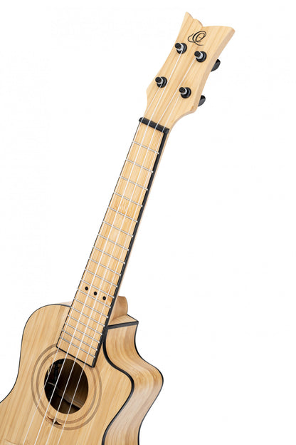 ORTEGA Bamboo Series Concert Ukulele 4 String - Solid Bamboo Natural + Bag