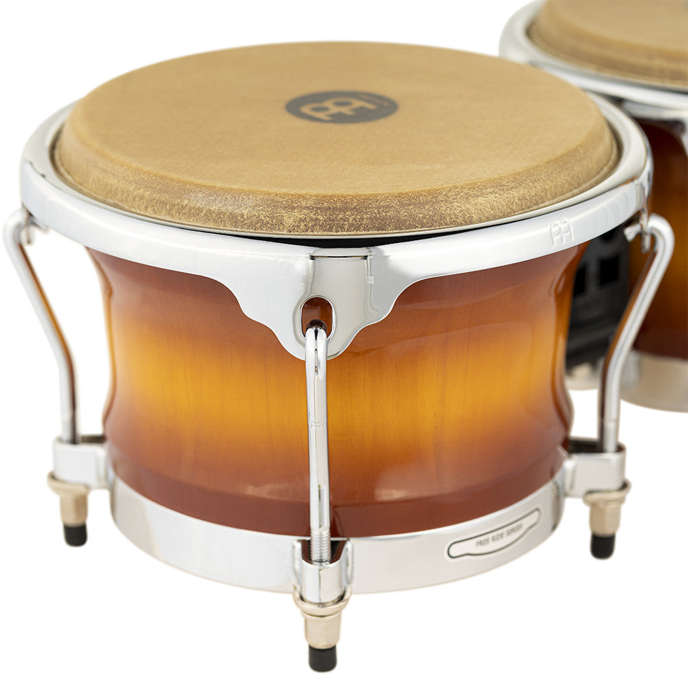 MEINL Percussion Professional Series Wood Bongo 7" Macho & 8 1/2" Hembra - Gold Amber Sunburst