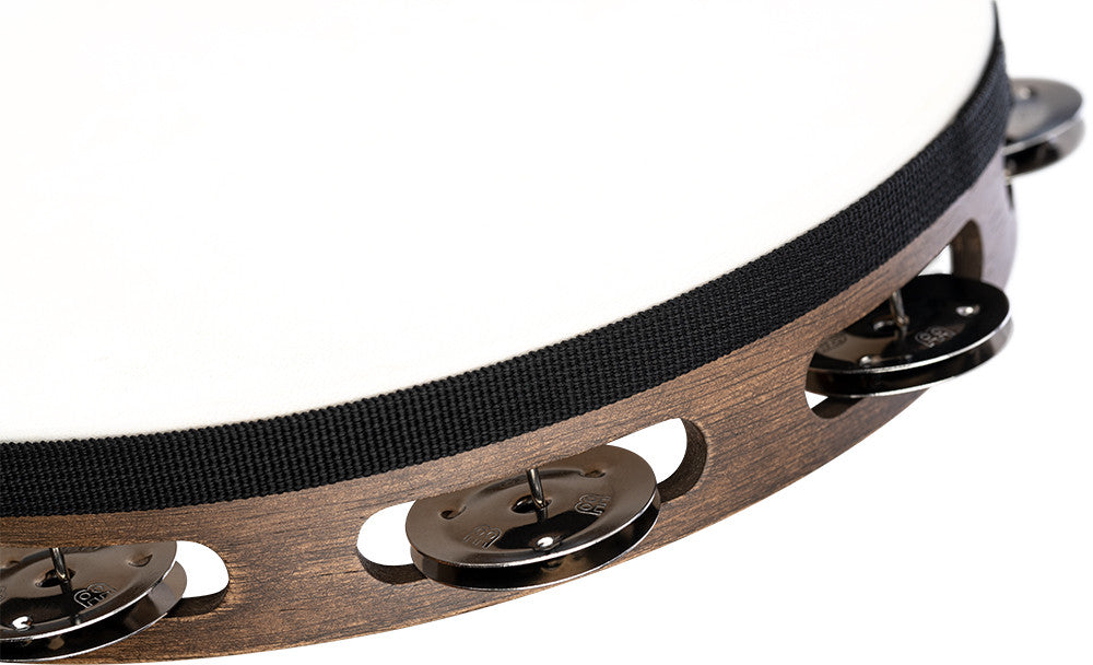 MEINL Percussion Vintage Wood Series Headed Tambourine - 10"
