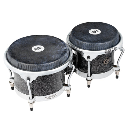 MEINL Percussion Artist Series Bongo Diego Galé, REMO® Black Calfskin Skyndeep Heads  - 7" & 8 1/2" Midnight Star