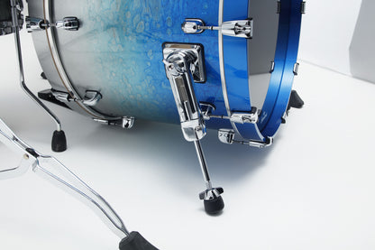 TAMA Starclassic Walnut/Birch Lacquer Shell Kit 4 pcs - Molten Blue Ice Fade/Chrome HW