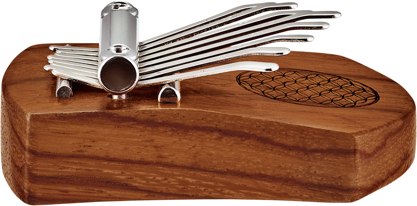 Meinl Sonic Energy Solid "Flower of Life" Mini Kalimba - 8 Töne / rotes Zebraholz