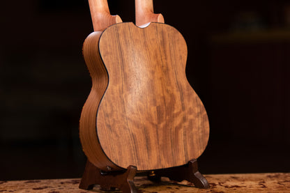 ORTEGA Custom Built Series Double-Neck Tenor Ukulele - Ovangkol Natural + Bag