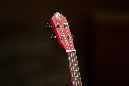 ORTEGA Earth Series Concert Ukulele 4 String - Fire Red