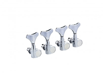 ORTEGA 4 in Line Bass Tuning Machines - Chrome