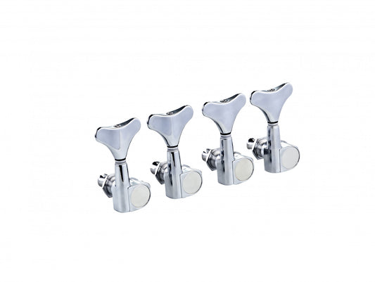 ORTEGA 4 in Line Bass Tuning Machines - Chrome