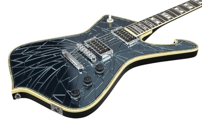 IBANEZ Paul Stanley "KISS" Signature Electric Guitar 6-String "Black Cracked Mirror" + Case