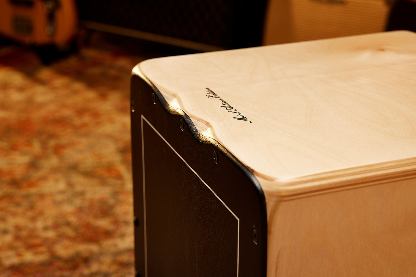MEINL Percussion Artisan Edition Series String Cajon Soleá Line - Ebony Burst