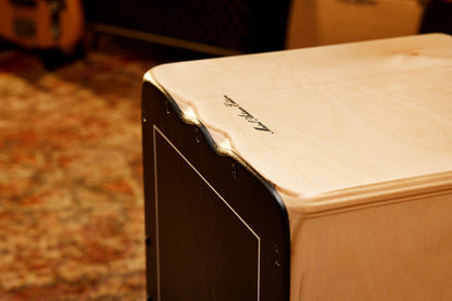MEINL Percussion Artisan Edition Series String Cajon Soleá Line - Ebony Burst