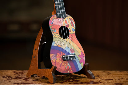 KEIKI K2 Serie Sopran Ukulele Set - Agathis / Peace '68"