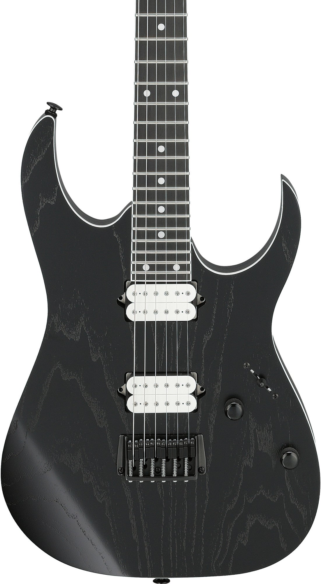 IBANEZ Prestige RGR Electric Guitar 6-String - Weatherd Black + Case M20RG