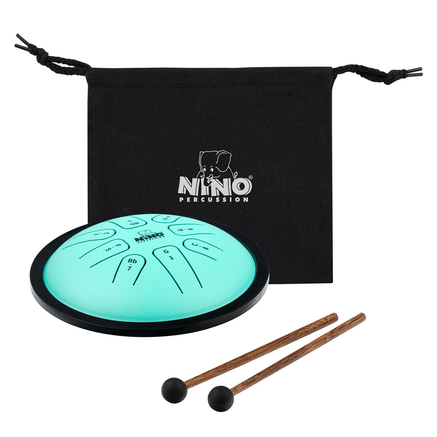 NINO Percussion Steel Tongue Drum - Mint Green