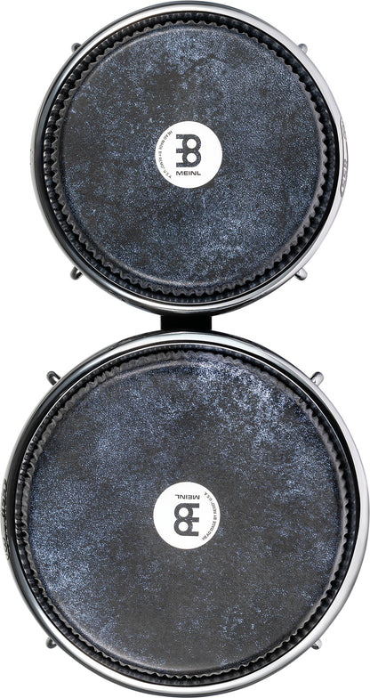 MEINL Percussion Artist Series Bongo Diego Galé, REMO® Black Calfskin Skyndeep Heads  - 7" & 8 1/2" Midnight Star