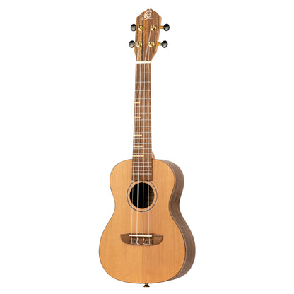 ORTEGA Timber Series Concert Ukulele 4 String - Solid Cedar / Walnut Natural + Bag