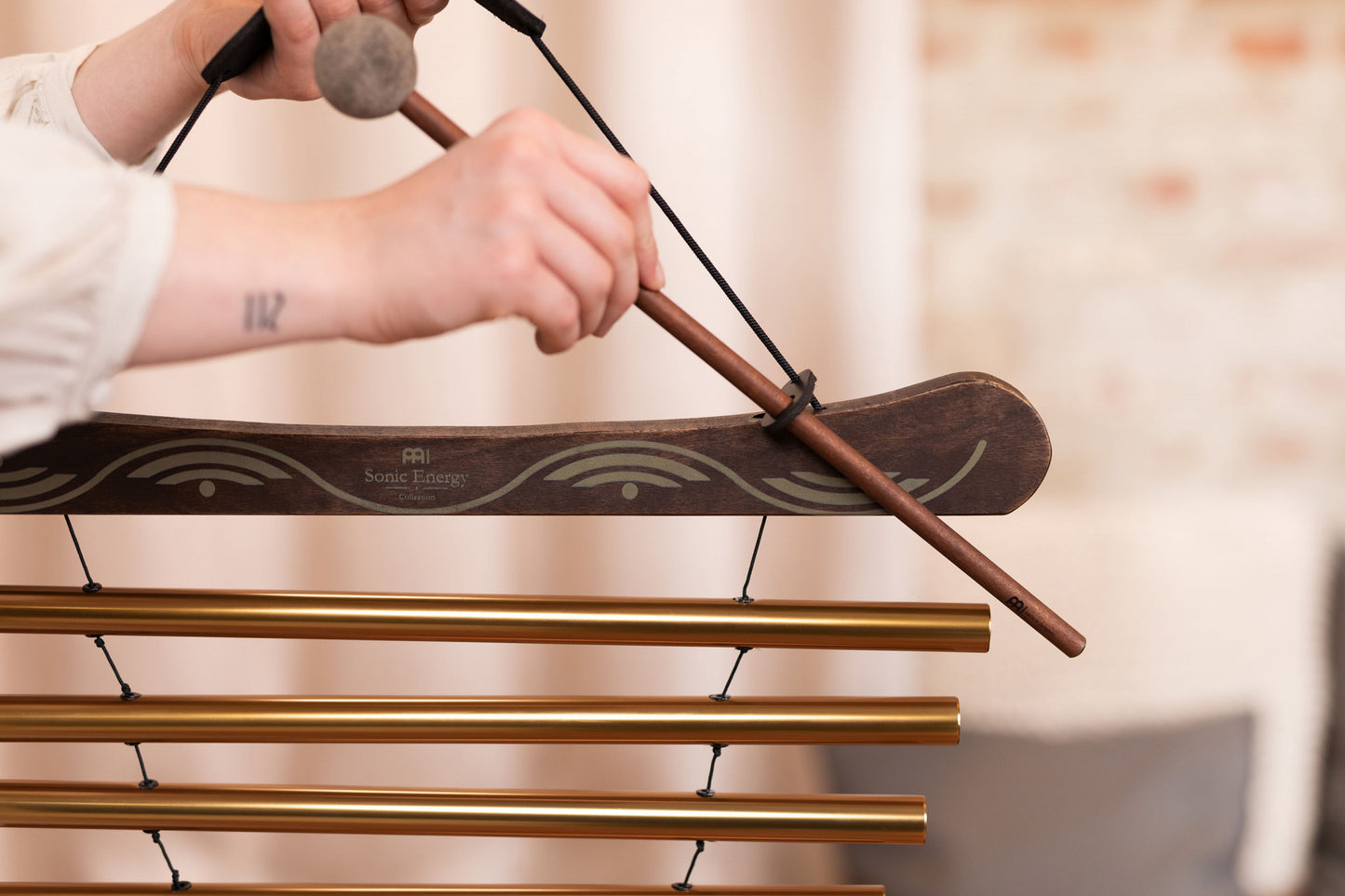 Meinl Sonic Energy Meditation Flow Chime 35"/88 cm - 440 Hz/10 Töne/D Dur - Bronze