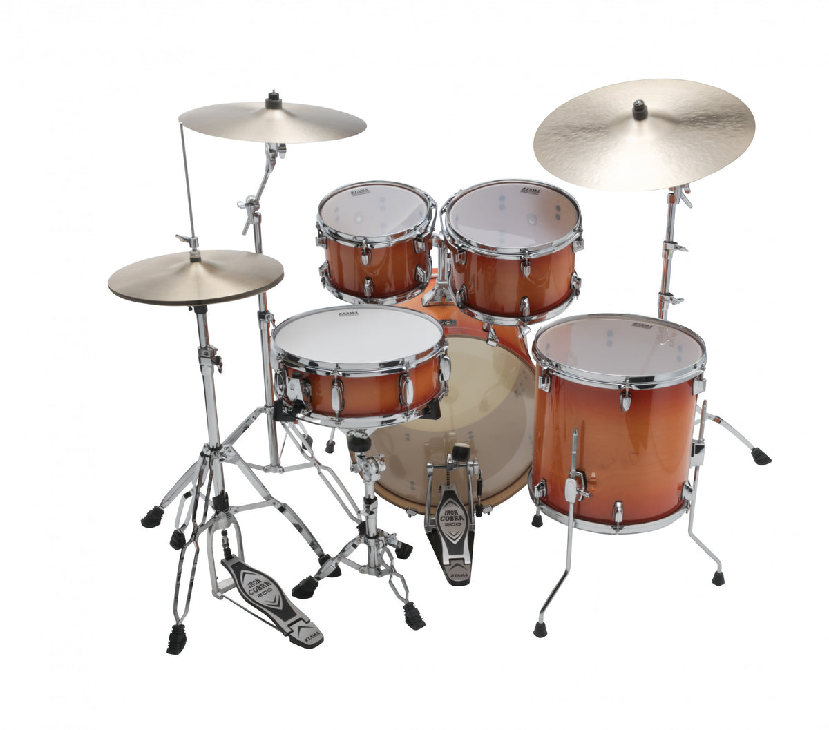 TAMA Superstar Classic Drum Set 5 pcs - Tangerine Lacquer Burst/Chrome HW + SM5W Hardware Kit