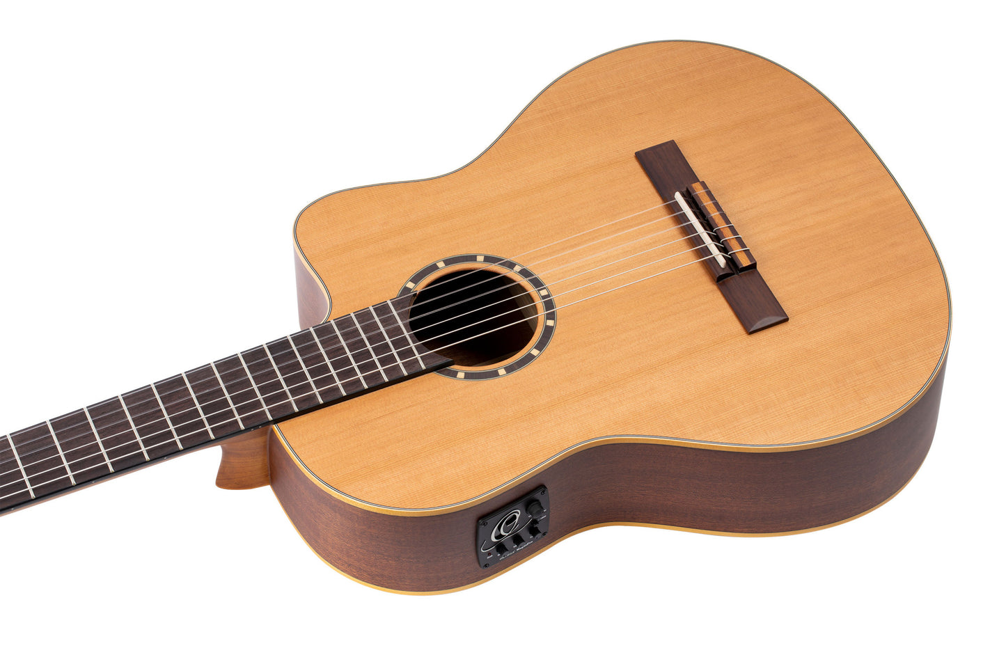 ORTEGA Family Series Pro 4/4 Konzertgitarre 6 String - Massive Zeder / Mahagoni Natur + Bag