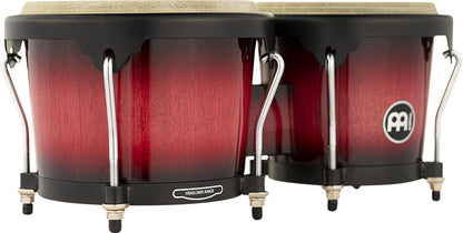 MEINL Percussion Headliner Series Wood Bongo 6 3/4" Macho & 8" Hembra - Wine Red Burst