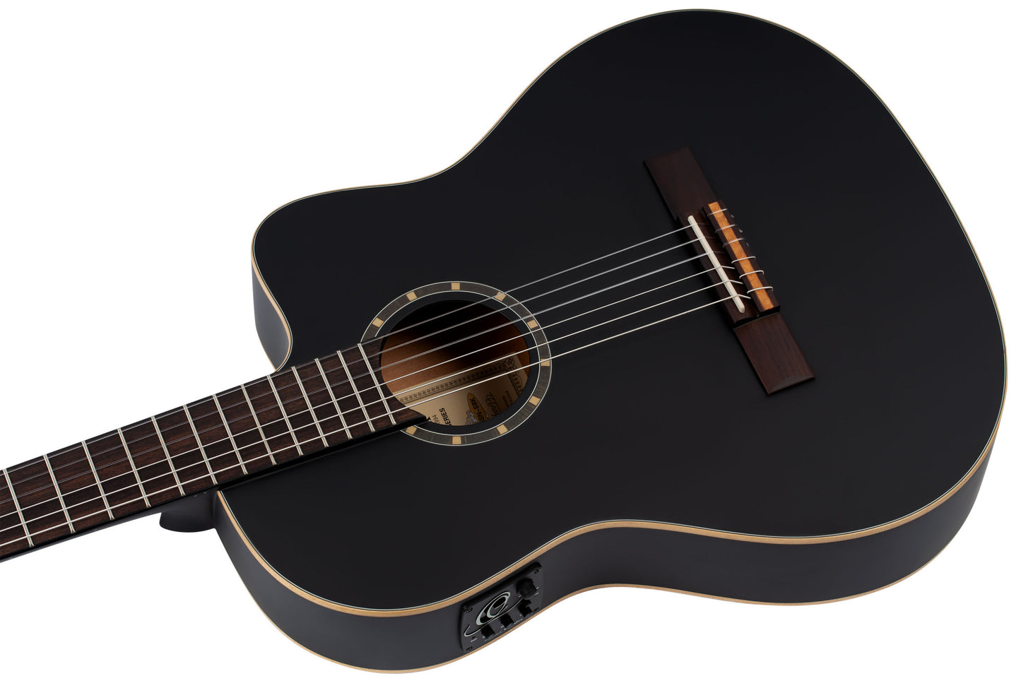 ORTEGA Family Series 4/4 Classical Slim Neck Guitar 6 String - Spruce / Mahogany Satin Black + Gig Bag