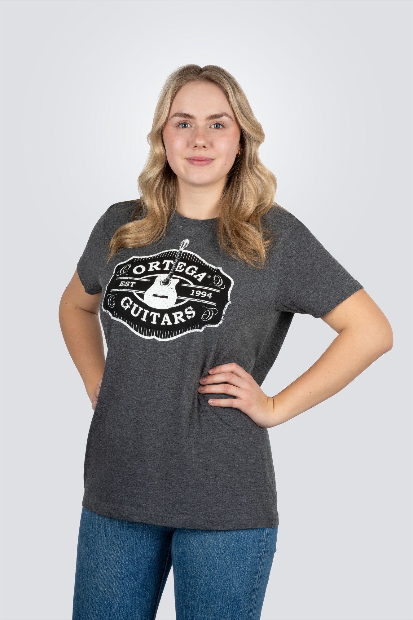 ORTEGA Americana Guitar T-Shirt - Vintage Black/L