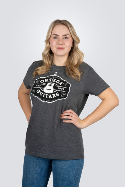 ORTEGA Americana Guitar T-Shirt - Vintage Black/M