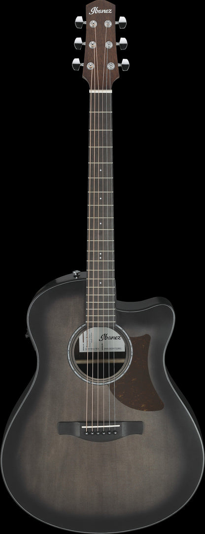IBANEZ Advanced Acoustic AAM Acoustic Guitar 6-String - Transparent Charcoal Burst