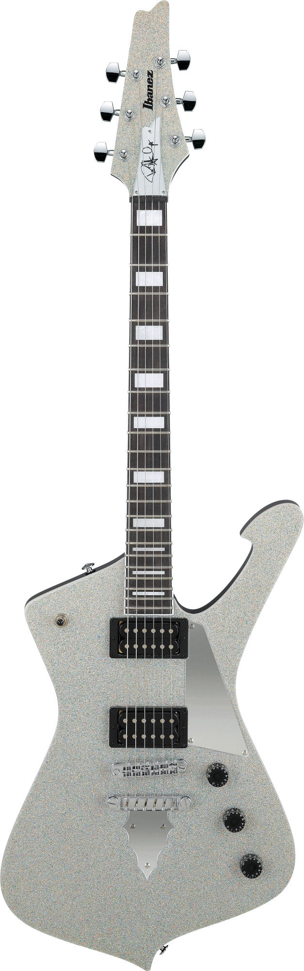 IBANEZ Paul Stanley "KISS" Signature Electric Guitar 6-String - Silver Sparkle + Gig Bag