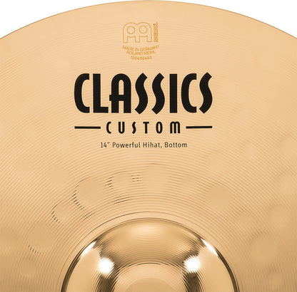 MEINL Cymbals Classic Custom Brilliant Powerful Hihat - 14"