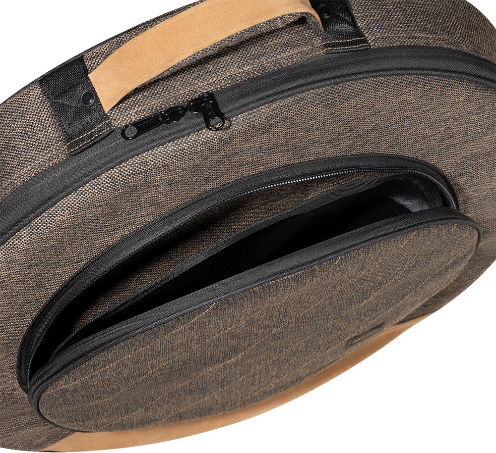 MEINL Cymbals Classic Woven Cymbal Bag - 22” Mocha Tweed