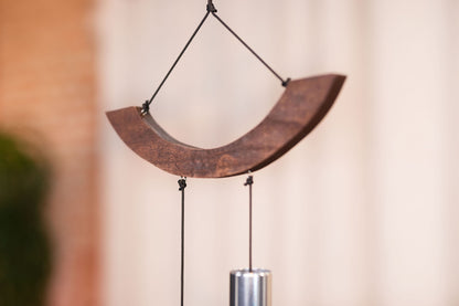 MEINL Sonic Energy Moon Meditation Chime 35"/88 cm - 432 Hz - Curved Suspension/Silver