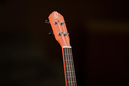ORTEGA Earth Serie Konzert Ukulele 4 String - Hokkaido Pumpkin Orange