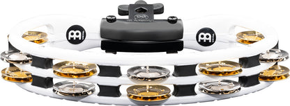MEINL Percussion Traditional Mountable ABS Series Molded ABS Tambourine - White/Mixed Jingles