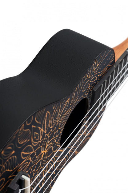 KEIKI K2 Series Superscale Soprano Ukulele Set - Agathis / Orange Kaleidoscope